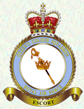 Queens Colour Squadron RAF Regiment badge