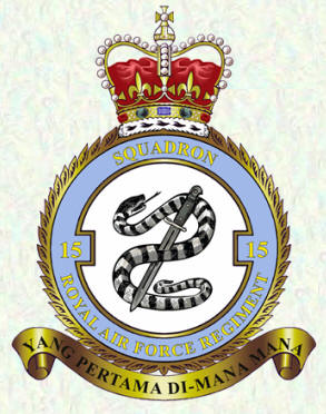 Badge - No 15 Squadron RAF Regiment