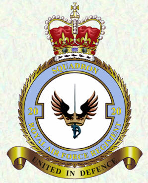 Badge - No 20 Squadron RAF Regiment