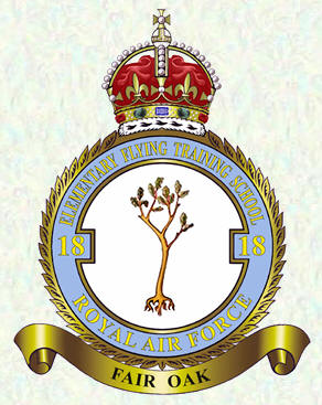 No 18 Elementary Flying Training School badge