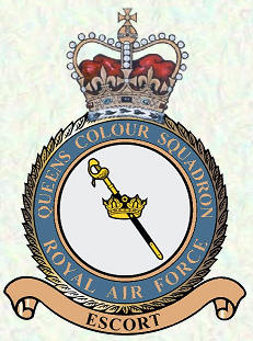 Queens Colour Squadron RAF Regiment badge