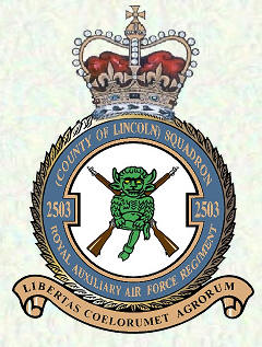 No 2503 Squadron Royal Auxiliary Ar Force Regiment badge