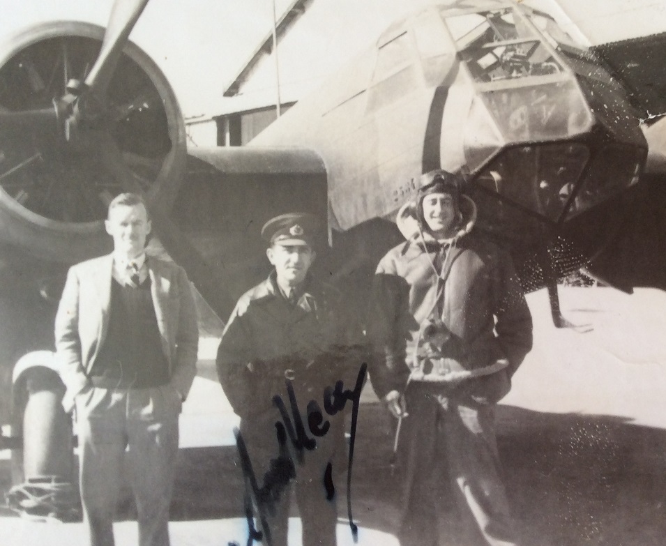 J G Davis (left in civilian clothes) whilst on secondment to Turkish Government