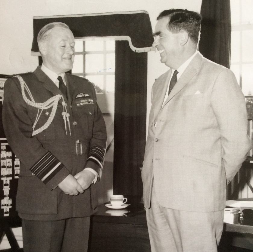 ACM Sir John Davis with Dennis Healey (Secretary of State for Defence)