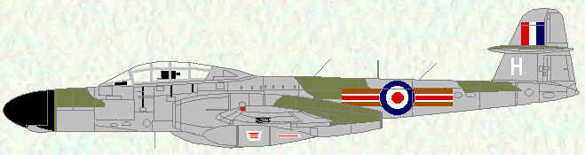 Meteor NF Mk 11 of No 125 Squadron