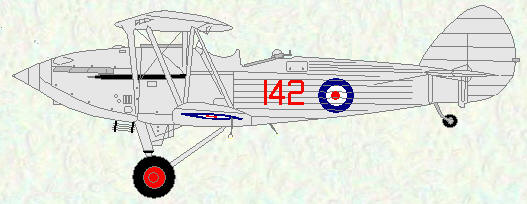 Hawker Hind of No 142 Squadron