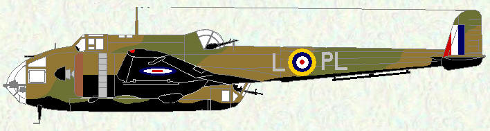 Hampden I of No 144 Squadron (coded PL)