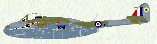 Vampire FB Mk 5 of No 14 Squadron
