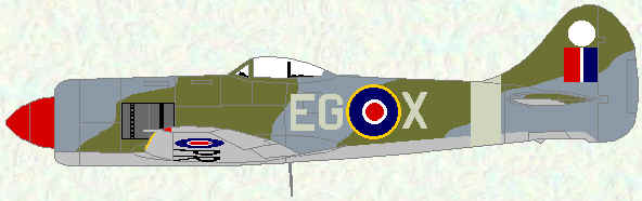 Tempest II of No 16 Squadron (1947)