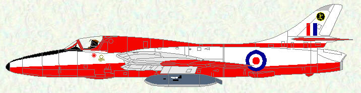 Hunter T Mk 7 of No 16 Squadron