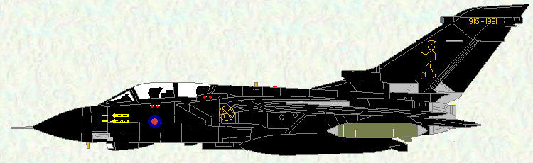 Tornado GR Mk 1 of No 16 Squadron (Anniversary markings)