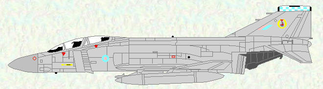 Phantom FGR Mk 2 of No 19 Squadron (low visibilty scheme)