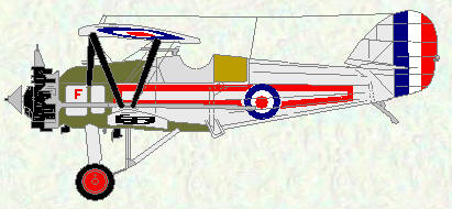 Armstrong Whitworth Siskin IIIA (J8640) of No 1 Squadron in standard squadron markings