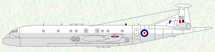 Nimrod MR Mk 1 of No 203 Squadron (whte/grey scheme)