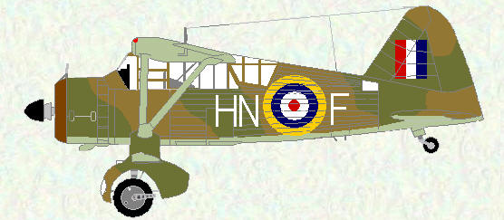 Lysander of No 20 Squadron