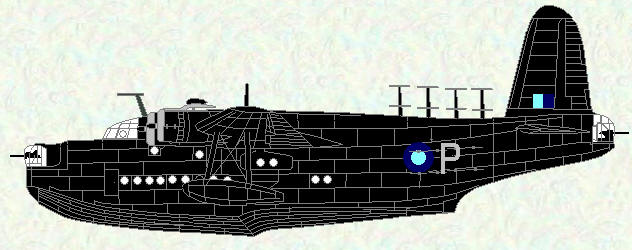 Sunderland III of No 230 Squadron (All black scheme - 1944/45)