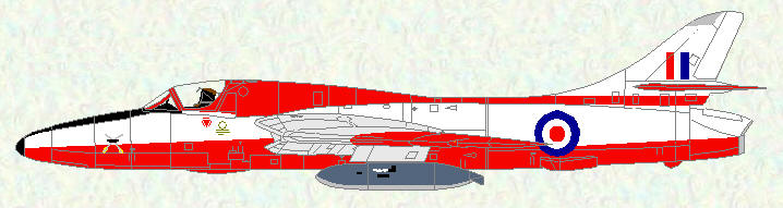 Hunter T Mk 7 of No 237 Operational Conversion Unit (1986-87)