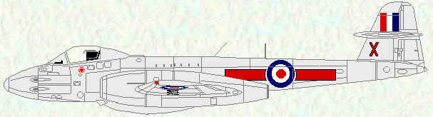 Meteor F Mk 8 of No 247 Squadron