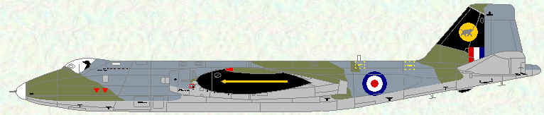 Canberra B Mk 16 of No 249 Squadron (mid 1960s)