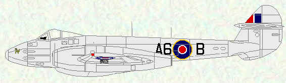 Meteor F Mk 4 of No 257 Squadron (1948 - 1949)