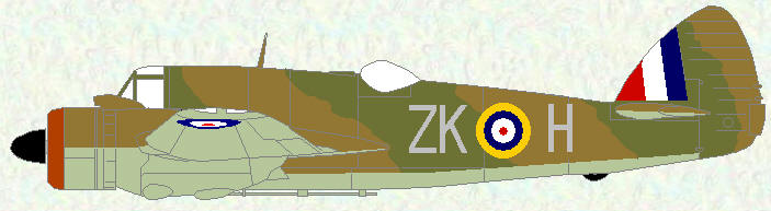 Beaufighter I of No 25 Squadron (temperate land scheme)