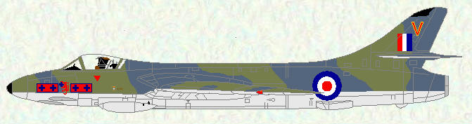 Hunter F Mk 2 of No 263 Squadron