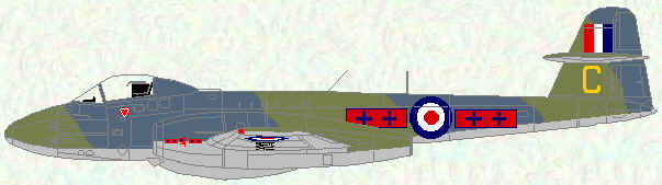 Meteor F Mk 8 of No 263 Squadron