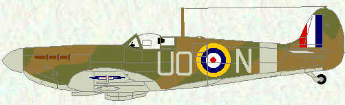Spitfire IIA of No 266 Squadron