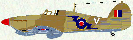 Hurricane IIb of No 274 Squadron (Egypt - late 1942)