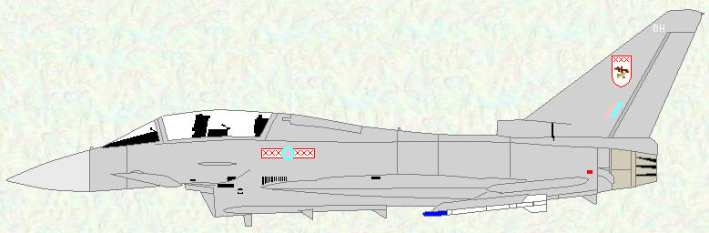 Typhoon T Mk 1 of No 29 (Reserve) Squadron