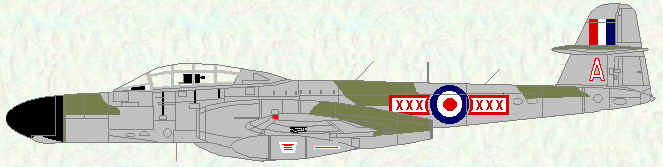 Meteor NF  Mk 11 of No 29 Squadron (1955)