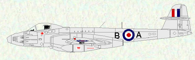 Meteor PR Mk 9 of No 2 Squadron (day fighter scheme)