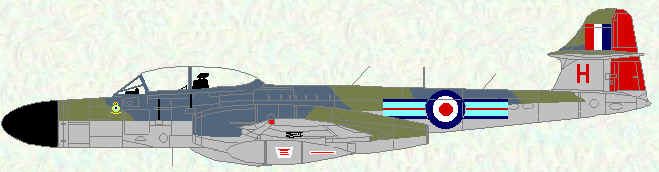 MeteorNF Mk 14 of No 33 Squadron ('A' Flight Commander)