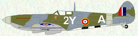 Spitfire HF IX of No 345 Squadron