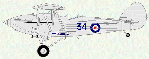 Hawker Hind of No 34 Squadron