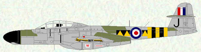 Meteor NF Mk 13 of Mo 39 Squadron (Operation 'Muskateer' - 1956)