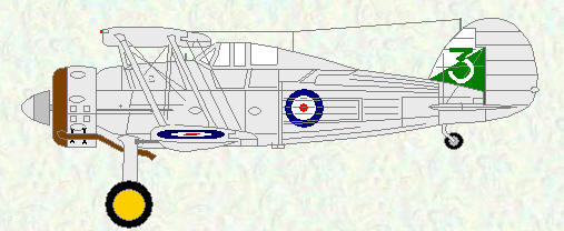 Gladiator I of No 3 Squadron (1938)