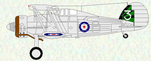 Gladiator I of No 3 Squadron - OC's aircraft (1938)