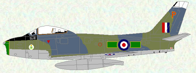Sabre F Mk 4 of No 3 Squadron
