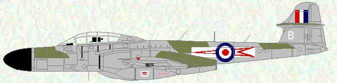 Meteor NF Mk 12 of No 46 Squadron (1955)