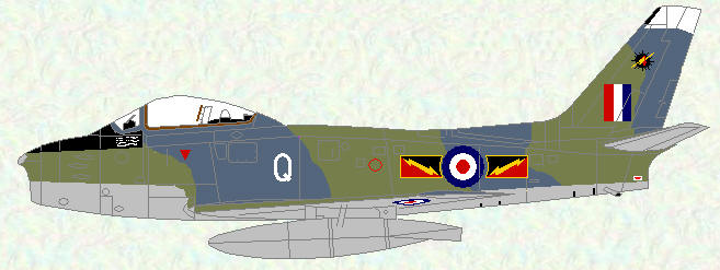 Sabre F Mk 4 of No 4 Squadron
