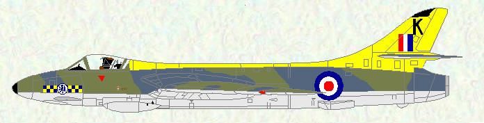 Hunter F Mk 4 of No 54 Squadron