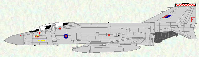 Phantom FGR Mk 2 of No 56 Squadron (early low visibility scheme)