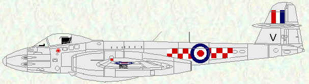 Meteor F Mk 8 ofNo 56 Squadron