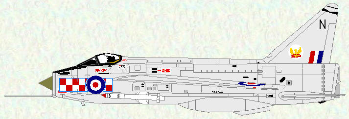 Lightning F Mk 1A of No 5 Squadron