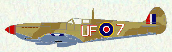 Spitfire VIII of No 601 Squadron