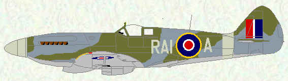 Spitfire F Mk 14 of No 602 Squadron