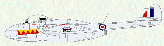 Vampire F Mk 3 of No 604 Squadron