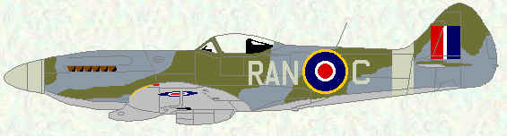 Spitfire XIV of No 607 Squadron