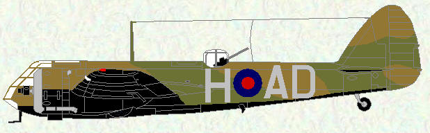 Bristol Blenheim I of No 60 Squadron (coded AD) pre 1939